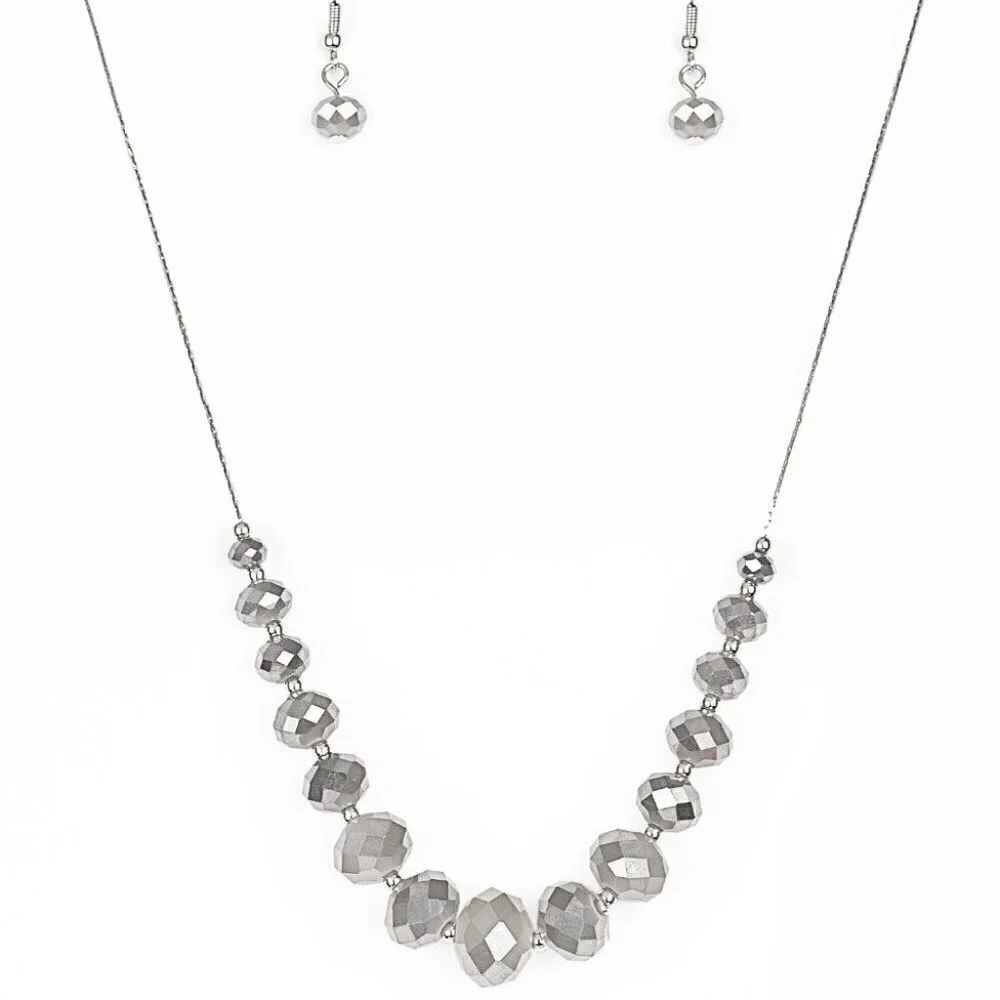 CRYSTAL Carriages Silver Necklace